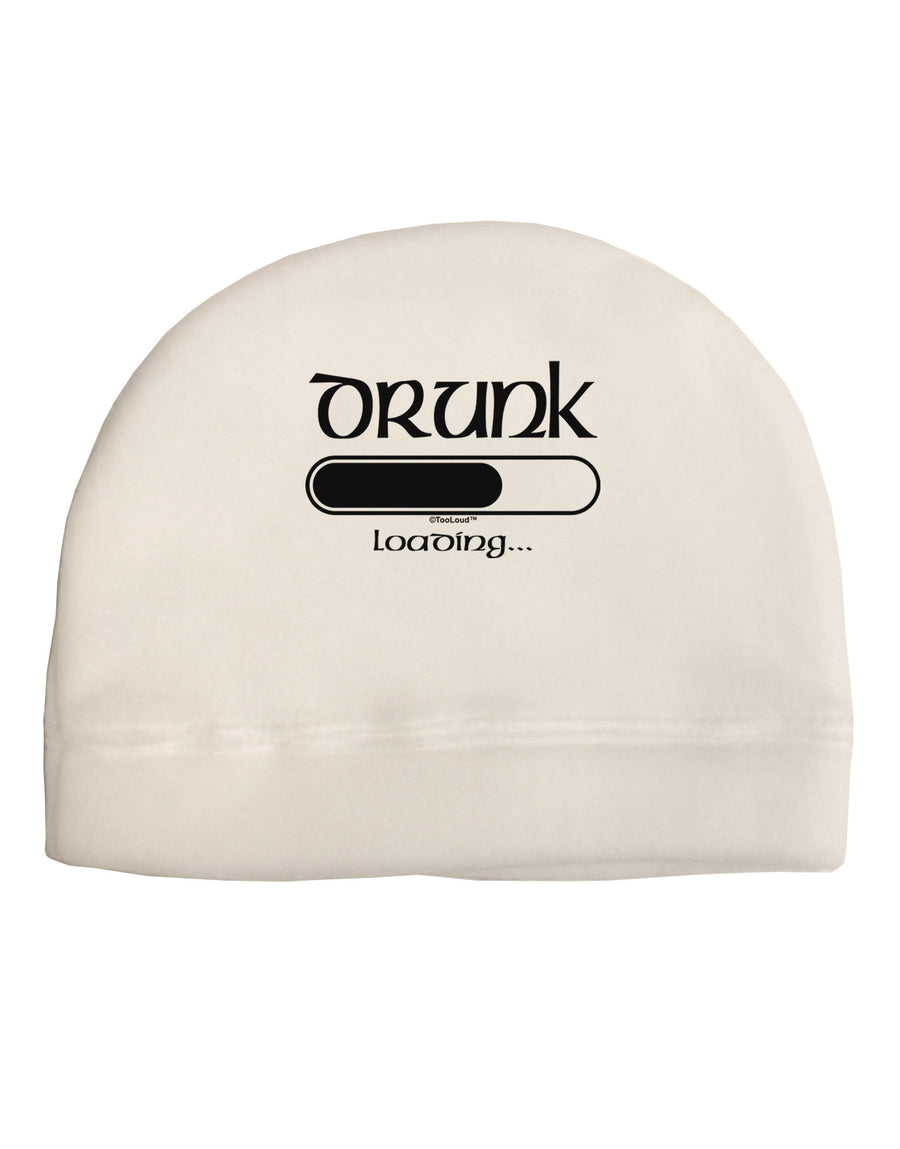 Drunk Loading Bar Child Fleece Beanie Cap Hat by TooLoud-Beanie-TooLoud-White-One-Size-Fits-Most-Davson Sales