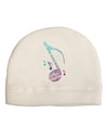 Music Note Typography Adult Fleece Beanie Cap Hat-Beanie-TooLoud-White-One-Size-Fits-Most-Davson Sales