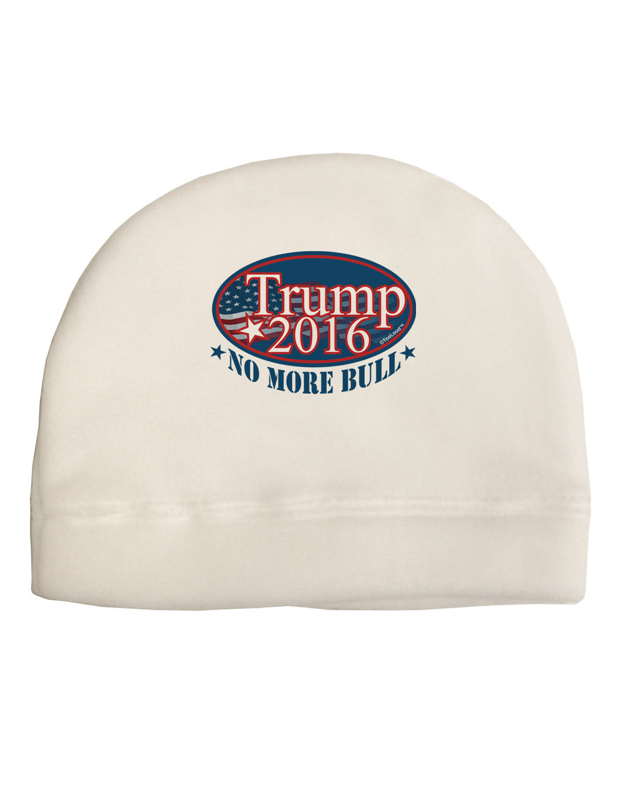 Trump No More Bull Adult Fleece Beanie Cap Hat-Beanie-TooLoud-White-One-Size-Fits-Most-Davson Sales