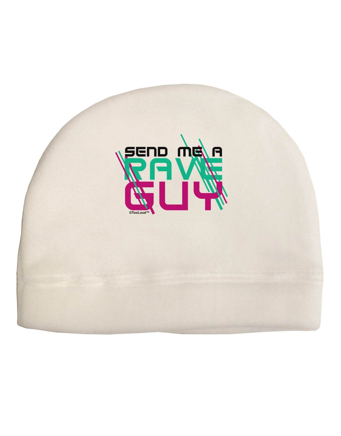 Send Me A Rave Guy Adult Fleece Beanie Cap Hat-Beanie-TooLoud-White-One-Size-Fits-Most-Davson Sales
