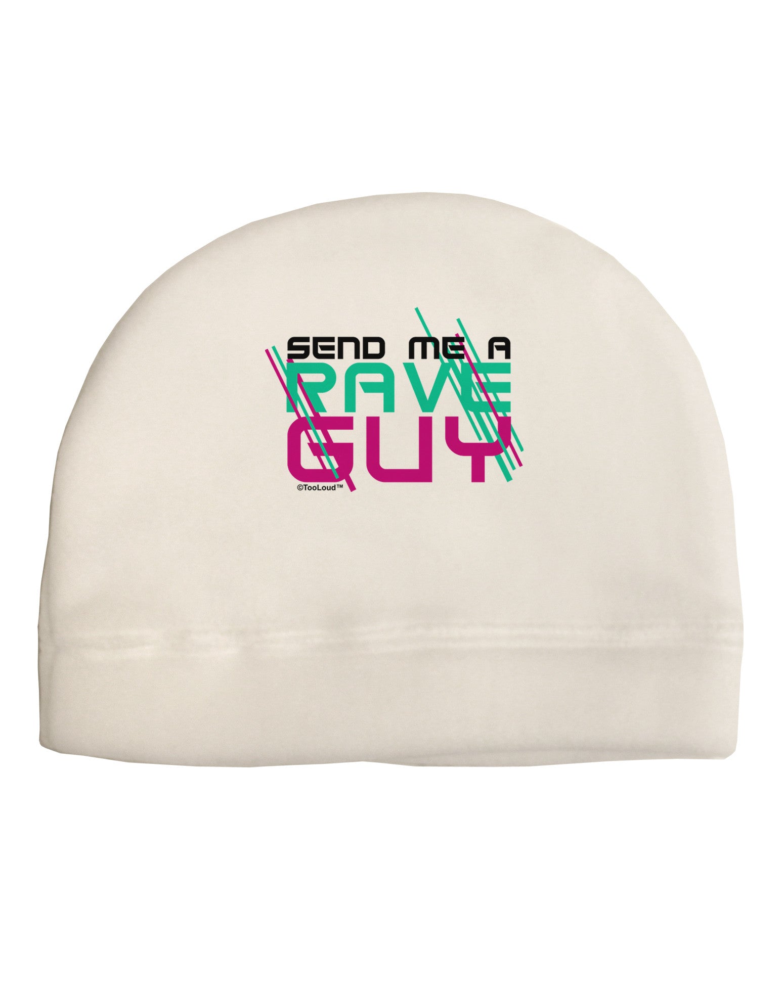 Send Me A Rave Guy Adult Fleece Beanie Cap Hat-Beanie-TooLoud-White-One-Size-Fits-Most-Davson Sales