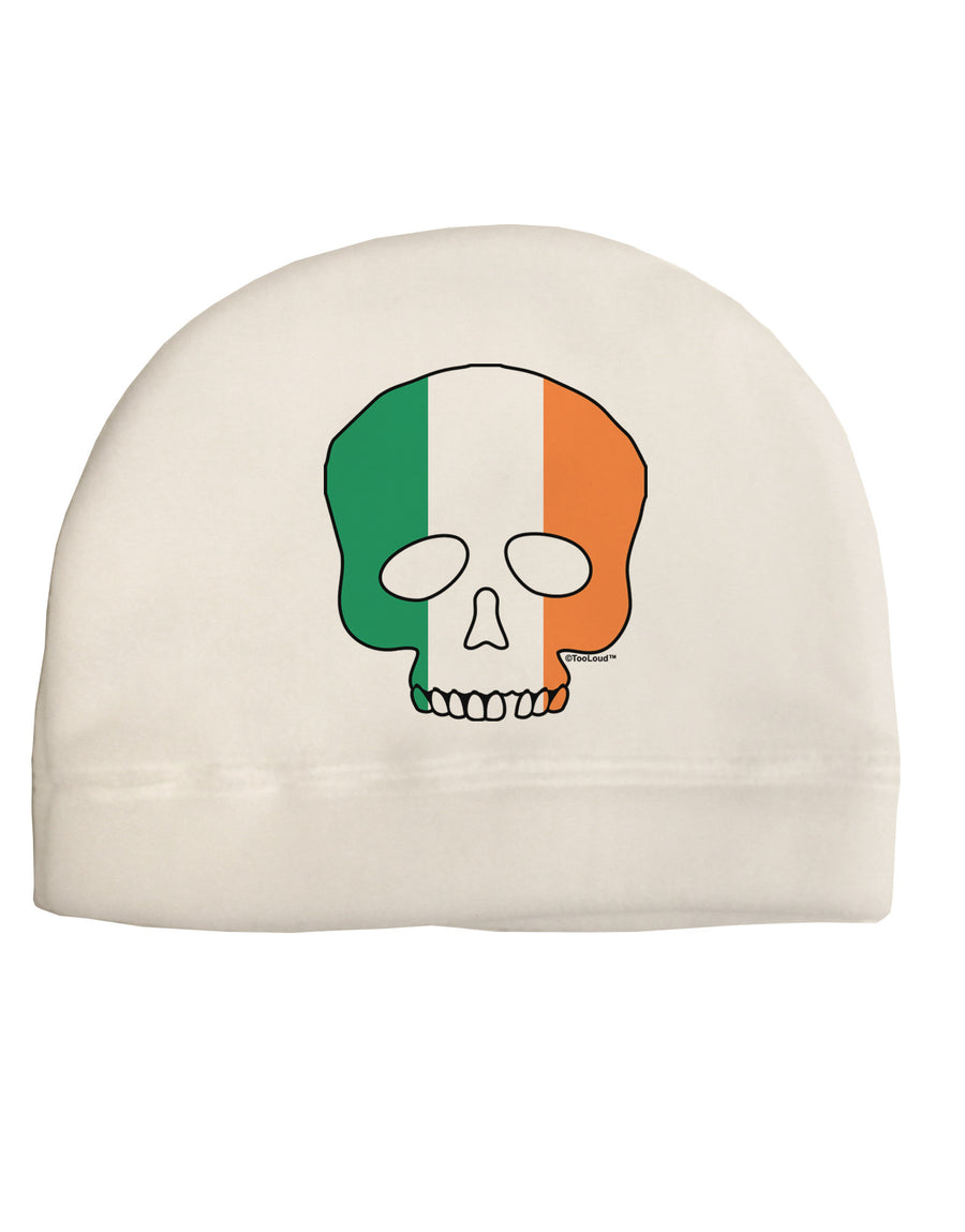 Skull Flag Ireland Child Fleece Beanie Cap Hat-Beanie-TooLoud-White-One-Size-Fits-Most-Davson Sales