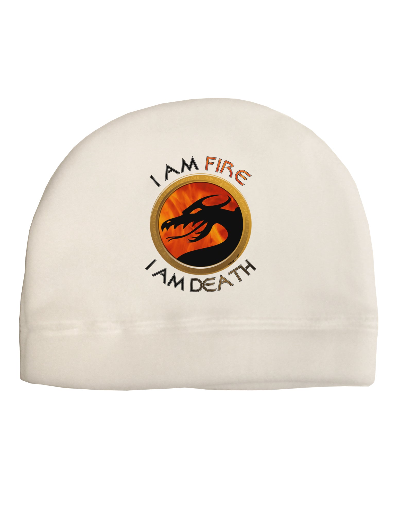 I Am Fire I Am Death Adult Fleece Beanie Cap Hat by TooLoud-Beanie-TooLoud-White-One-Size-Fits-Most-Davson Sales