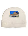 Colorado Snowy Mountains Cutout Adult Fleece Beanie Cap Hat-Beanie-TooLoud-White-One-Size-Fits-Most-Davson Sales