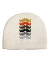 Natural Mustache Rainbow Adult Fleece Beanie Cap Hat-Beanie-TooLoud-White-One-Size-Fits-Most-Davson Sales