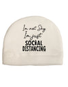 I'm not Shy I'm Just Social Distancing Adult Fleece Beanie Cap Hat-Beanie-TooLoud-White-One-Size-Fits-Most-Davson Sales