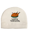 Happy Thanksgiving Adult Fleece Beanie Cap Hat-Beanie-TooLoud-White-One-Size-Fits-Most-Davson Sales