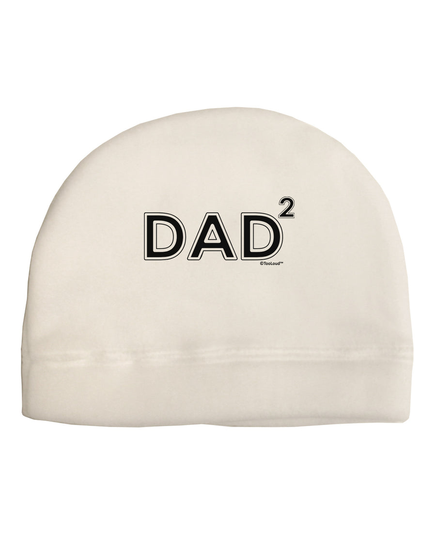 Dad Squared - Dad of Two Child Fleece Beanie Cap Hat by TooLoud-Beanie-TooLoud-White-One-Size-Fits-Most-Davson Sales