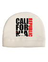 California Republic Design - California Red Star and Bear Adult Fleece Beanie Cap Hat by TooLoud-Beanie-TooLoud-White-One-Size-Fits-Most-Davson Sales