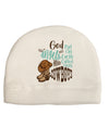 God put Angels on Earth and called them Cowboys Child Fleece Beanie Cap Hat-Beanie-TooLoud-White-One-Size-Fits-Most-Davson Sales