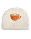 Cute Holiday Drink Pumpkin Spice Latte Child Fleece Beanie Cap Hat-Beanie-TooLoud-White-One-Size-Fits-Most-Davson Sales