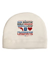 Gun Shootin' Conservative Adult Fleece Beanie Cap Hat-Beanie-TooLoud-White-One-Size-Fits-Most-Davson Sales