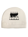 Eight Maids A Milking Adult Fleece Beanie Cap Hat-Beanie-TooLoud-White-One-Size-Fits-Most-Davson Sales