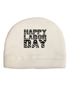 Happy Labor Day Text Child Fleece Beanie Cap Hat-Beanie-TooLoud-White-One-Size-Fits-Most-Davson Sales