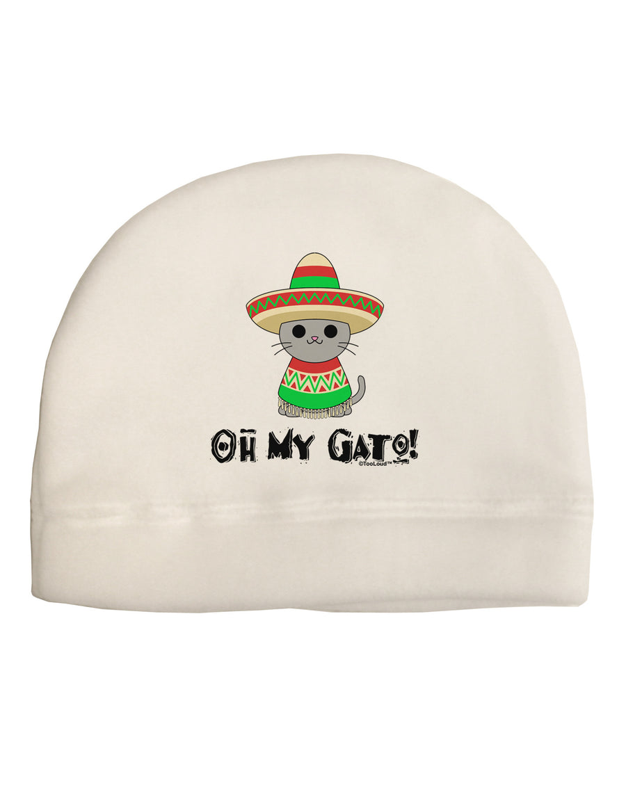 Oh My Gato - Cinco De Mayo Child Fleece Beanie Cap Hat-Beanie-TooLoud-White-One-Size-Fits-Most-Davson Sales