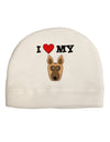 I Heart My - Cute German Shepherd Dog Adult Fleece Beanie Cap Hat by TooLoud-Beanie-TooLoud-White-One-Size-Fits-Most-Davson Sales