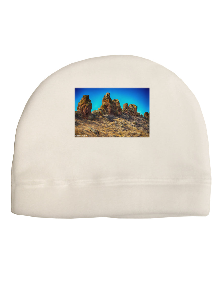 Crags in Colorado Adult Fleece Beanie Cap Hat by TooLoud-Beanie-TooLoud-White-One-Size-Fits-Most-Davson Sales