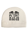 Ultimate Pi Day Design - Mirrored Pies Child Fleece Beanie Cap Hat by TooLoud-Beanie-TooLoud-White-One-Size-Fits-Most-Davson Sales