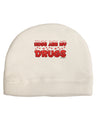 Hugs Are My Drugs Child Fleece Beanie Cap Hat-Beanie-TooLoud-White-One-Size-Fits-Most-Davson Sales