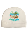 Fun Summer Beach Scene - Beach Baby Adult Fleece Beanie Cap Hat by TooLoud-Beanie-TooLoud-White-One-Size-Fits-Most-Davson Sales