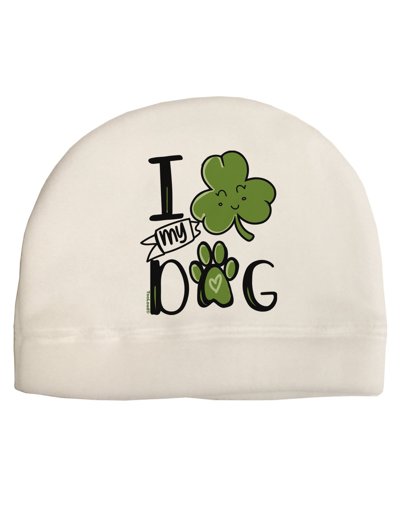 I Shamrock my Dog Child Fleece Beanie Cap Hat-Beanie-TooLoud-White-One-Size-Fits-Most-Davson Sales