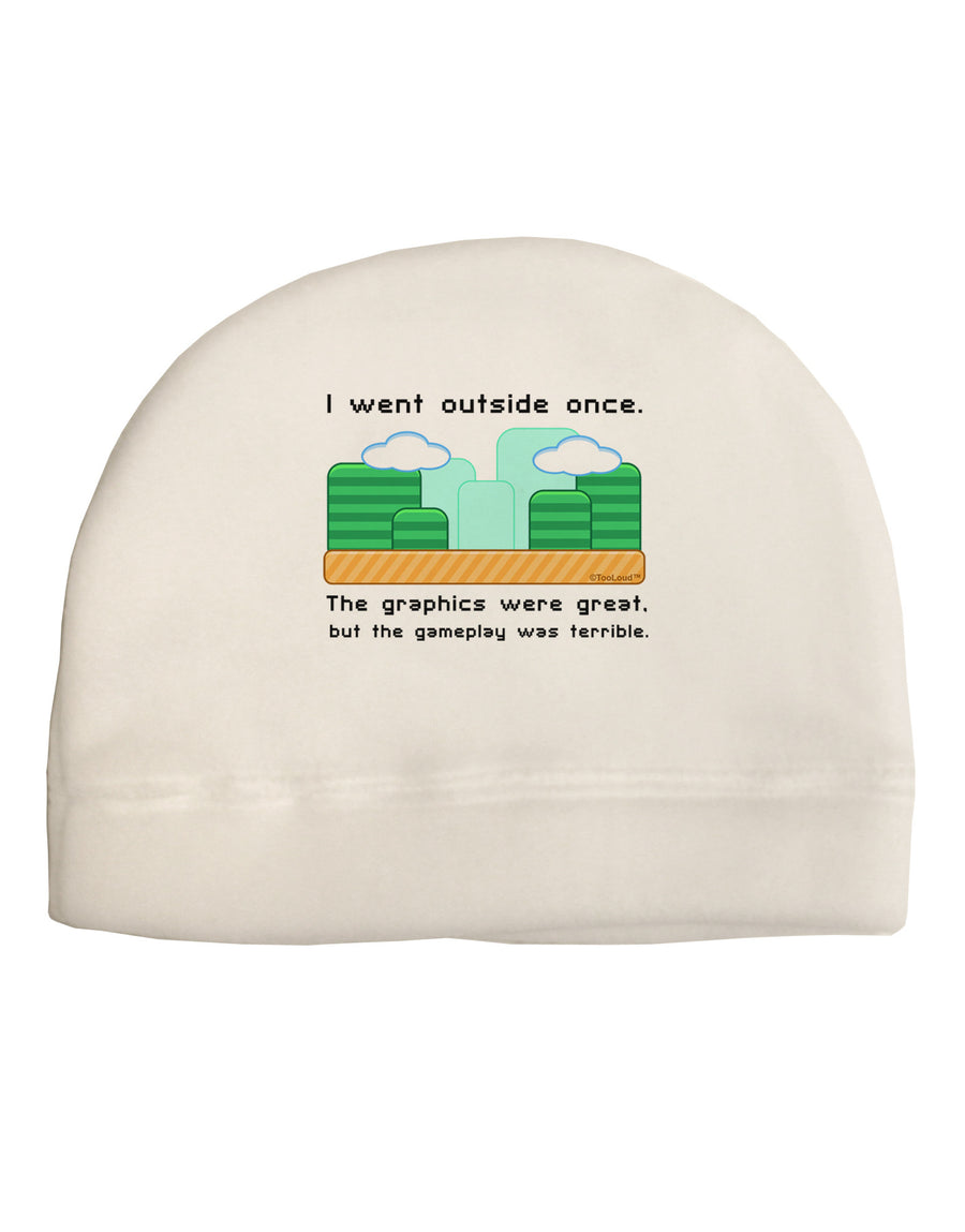 The Gameplay Was Terrible Adult Fleece Beanie Cap Hat-Beanie-TooLoud-White-One-Size-Fits-Most-Davson Sales