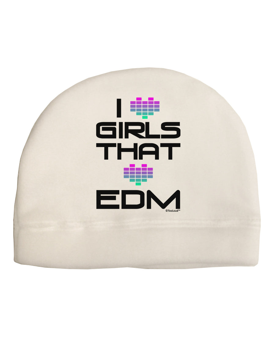 I Heart Girls That Heart EDM Child Fleece Beanie Cap Hat-Beanie-TooLoud-White-One-Size-Fits-Most-Davson Sales