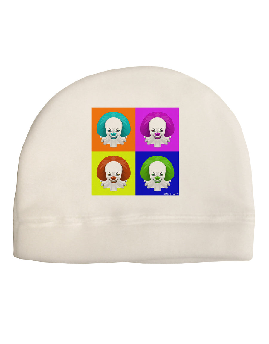 Clown Face Pop Art Child Fleece Beanie Cap Hat-Beanie-TooLoud-White-One-Size-Fits-Most-Davson Sales