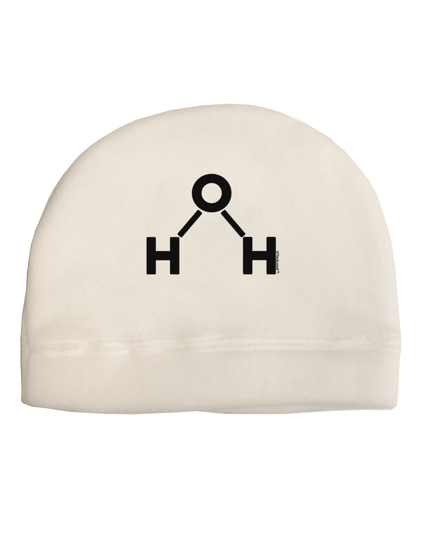 Water Molecule Text Adult Fleece Beanie Cap Hat by TooLoud-Beanie-TooLoud-White-One-Size-Fits-Most-Davson Sales