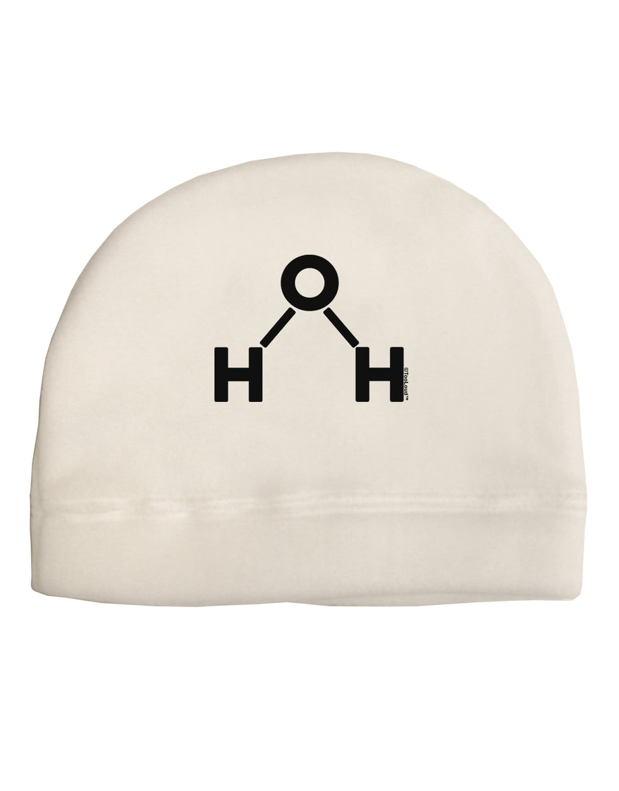 Water Molecule Text Adult Fleece Beanie Cap Hat by TooLoud-Beanie-TooLoud-White-One-Size-Fits-Most-Davson Sales