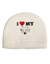 I Heart My - Cute Dalmatian Dog Child Fleece Beanie Cap Hat by TooLoud-Beanie-TooLoud-White-One-Size-Fits-Most-Davson Sales