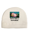 Down Like A Clownfish Adult Fleece Beanie Cap Hat-Beanie-TooLoud-White-One-Size-Fits-Most-Davson Sales