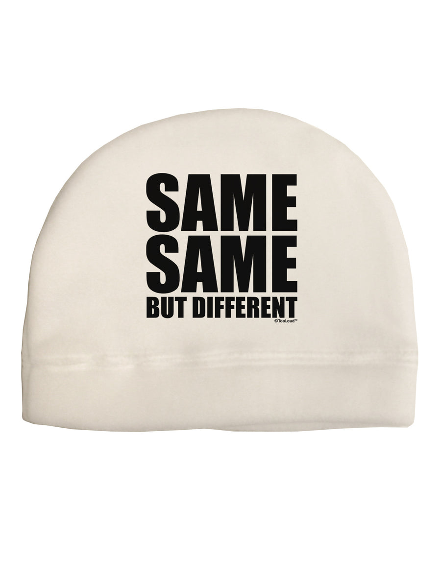 Same Same But Different Adult Fleece Beanie Cap Hat-Beanie-TooLoud-White-One-Size-Fits-Most-Davson Sales