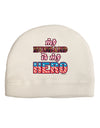 My Husband is My Hero - Armed Forces Child Fleece Beanie Cap Hat by TooLoud-Beanie-TooLoud-White-One-Size-Fits-Most-Davson Sales