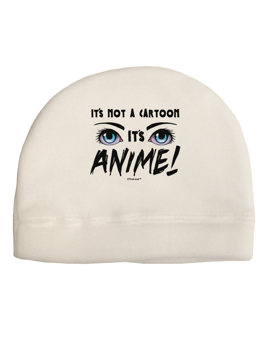 Not A Cartoon Eyes Blue Adult Fleece Beanie Cap Hat-Beanie-TooLoud-White-One-Size-Fits-Most-Davson Sales