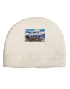 Pikes Peak Text Adult Fleece Beanie Cap Hat-Beanie-TooLoud-White-One-Size-Fits-Most-Davson Sales