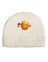 Kissy Face Emoji Adult Fleece Beanie Cap Hat-Beanie-TooLoud-White-One-Size-Fits-Most-Davson Sales