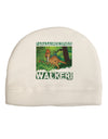 Parasaurolophus Walkeri - With Name Adult Fleece Beanie Cap Hat-Beanie-TooLoud-White-One-Size-Fits-Most-Davson Sales