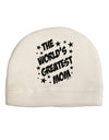 The World's Greatest Mom - Superhero Style Adult Fleece Beanie Cap Hat by TooLoud-Beanie-TooLoud-White-One-Size-Fits-Most-Davson Sales