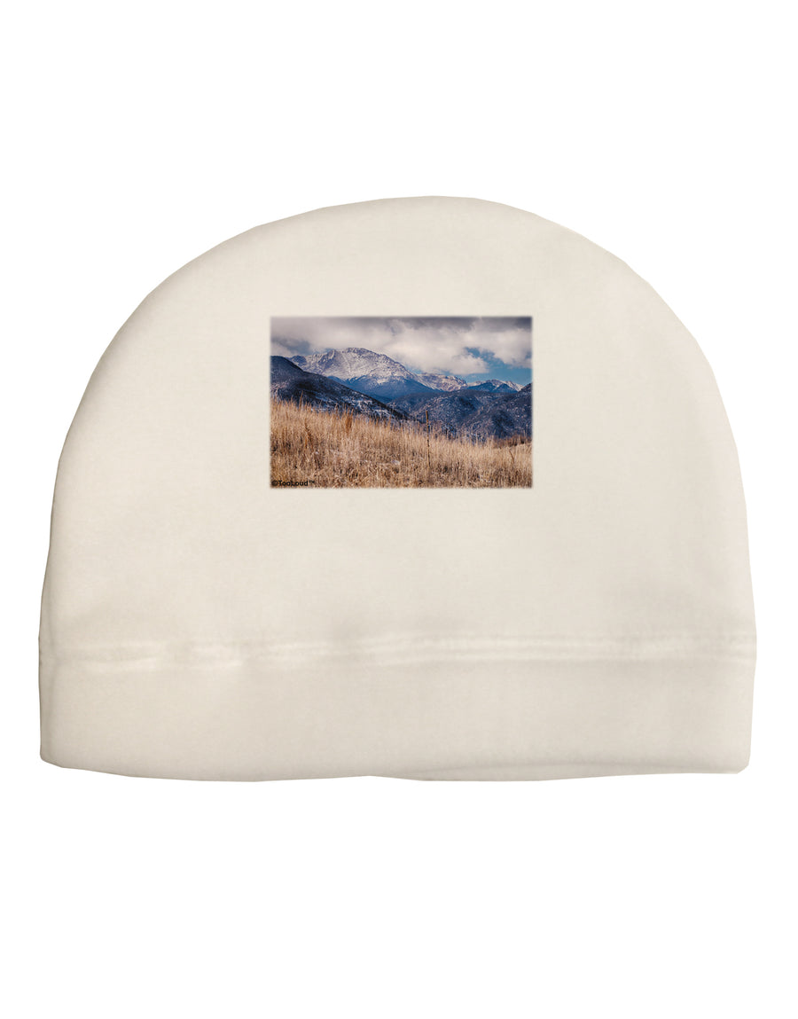 Pikes Peak CO Mountains Child Fleece Beanie Cap Hat by TooLoud-Beanie-TooLoud-White-One-Size-Fits-Most-Davson Sales