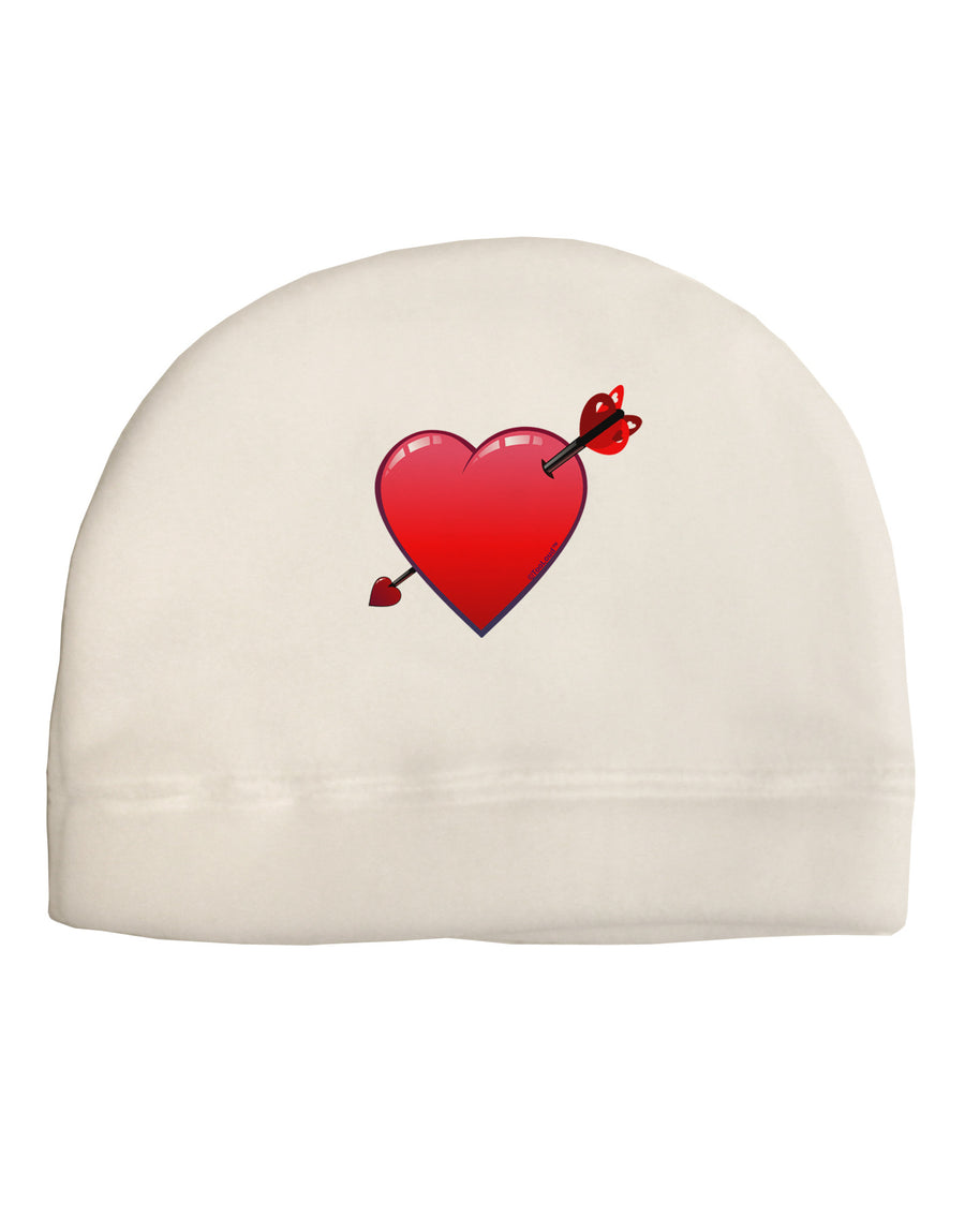 Shot Through the Heart Cute Adult Fleece Beanie Cap Hat by-Beanie-TooLoud-White-One-Size-Fits-Most-Davson Sales