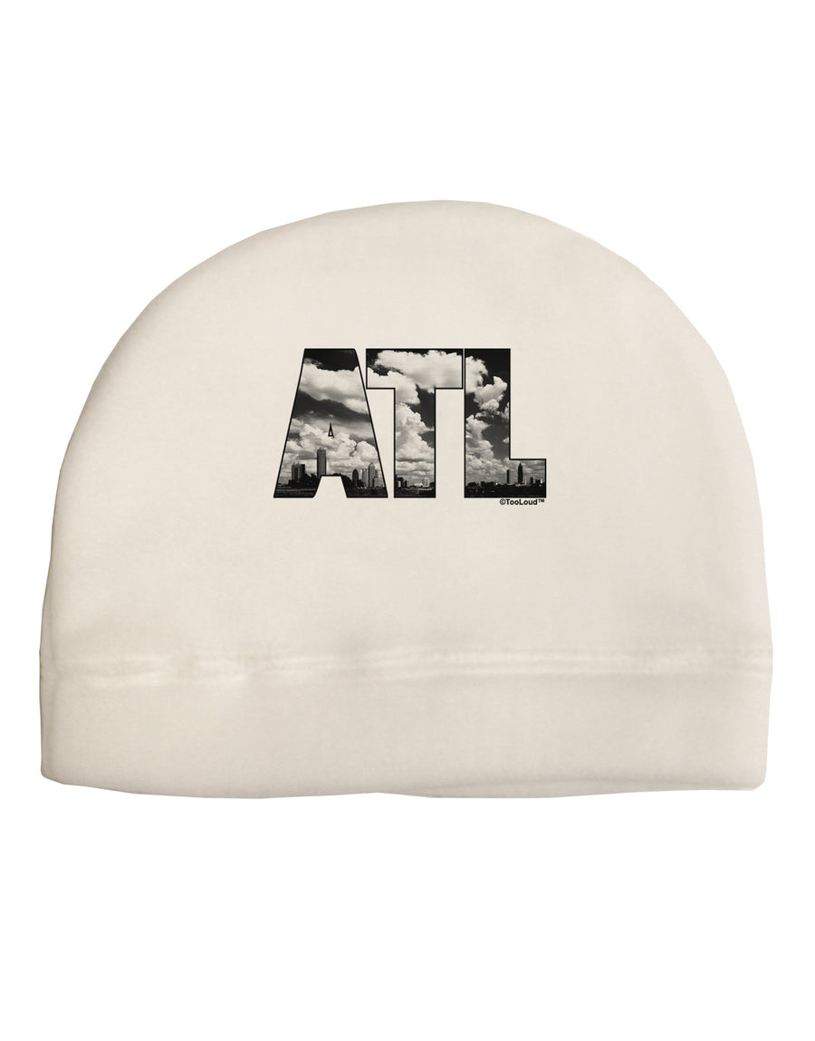 ATL Atlanta Text Child Fleece Beanie Cap Hat by TooLoud-Beanie-TooLoud-White-One-Size-Fits-Most-Davson Sales