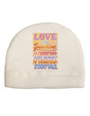 Love is like Sunshine - Sunburst Adult Fleece Beanie Cap Hat-Beanie-TooLoud-White-One-Size-Fits-Most-Davson Sales