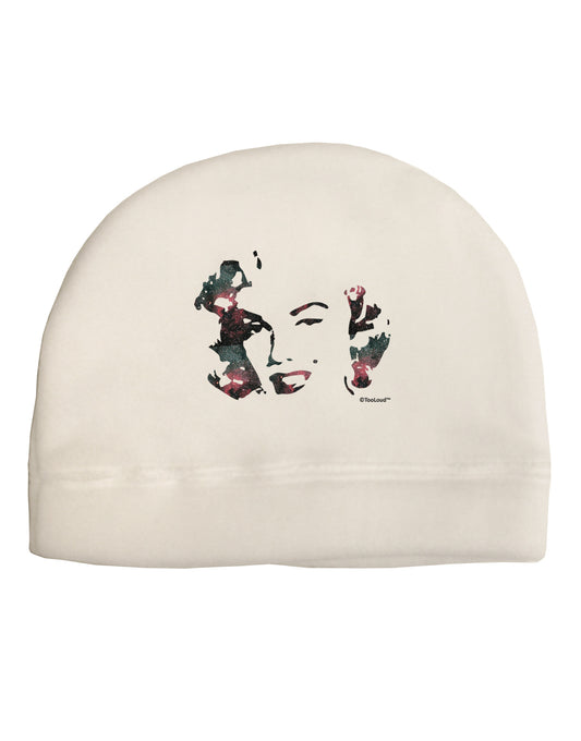 Marilyn Monroe Galaxy Design and Quote Adult Fleece Beanie Cap Hat by TooLoud-Beanie-TooLoud-White-One-Size-Fits-Most-Davson Sales