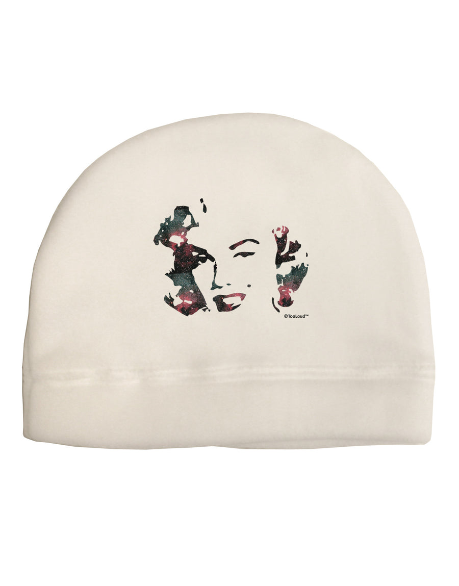 Marilyn Monroe Galaxy Design and Quote Adult Fleece Beanie Cap Hat by TooLoud