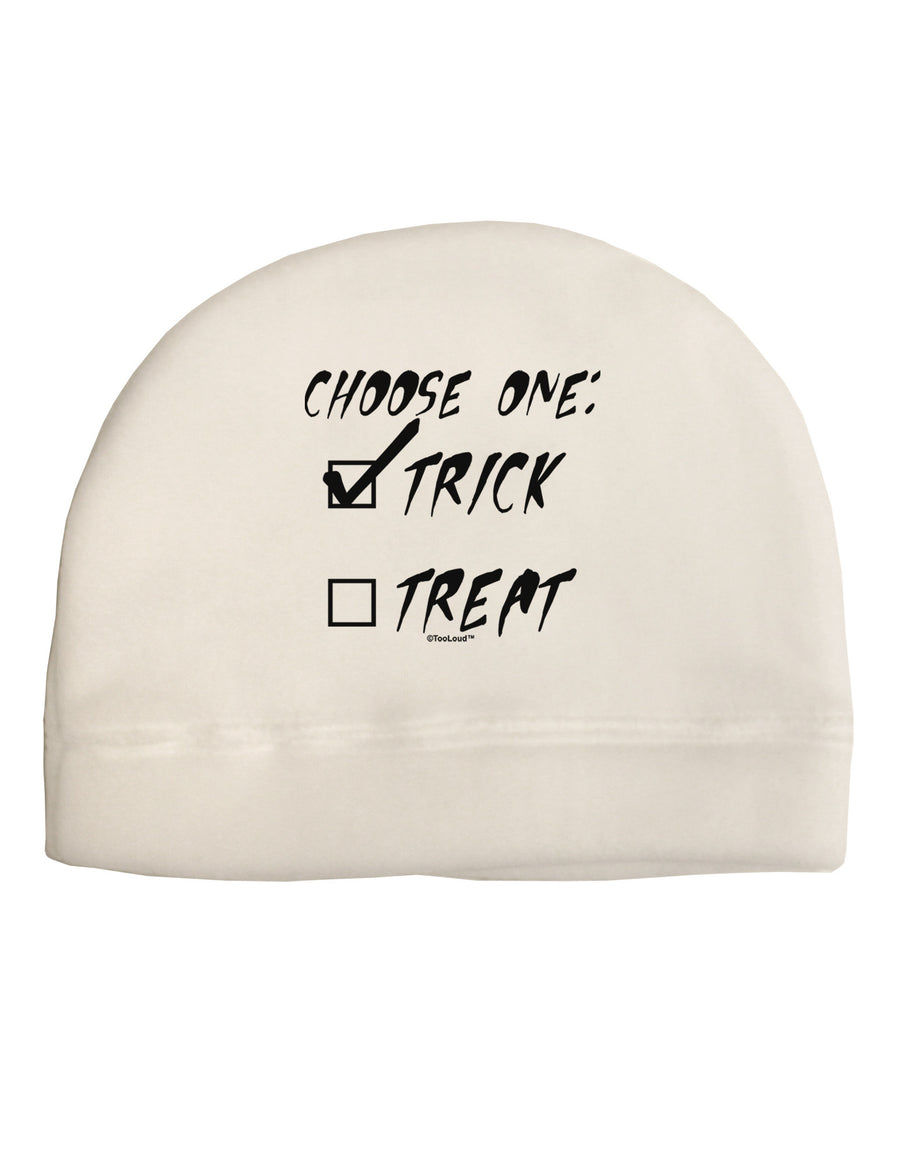 Choose One - Trick Adult Fleece Beanie Cap Hat-Beanie-TooLoud-White-One-Size-Fits-Most-Davson Sales