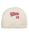 Hillary Jersey 16 Adult Fleece Beanie Cap Hat-Beanie-TooLoud-White-One-Size-Fits-Most-Davson Sales