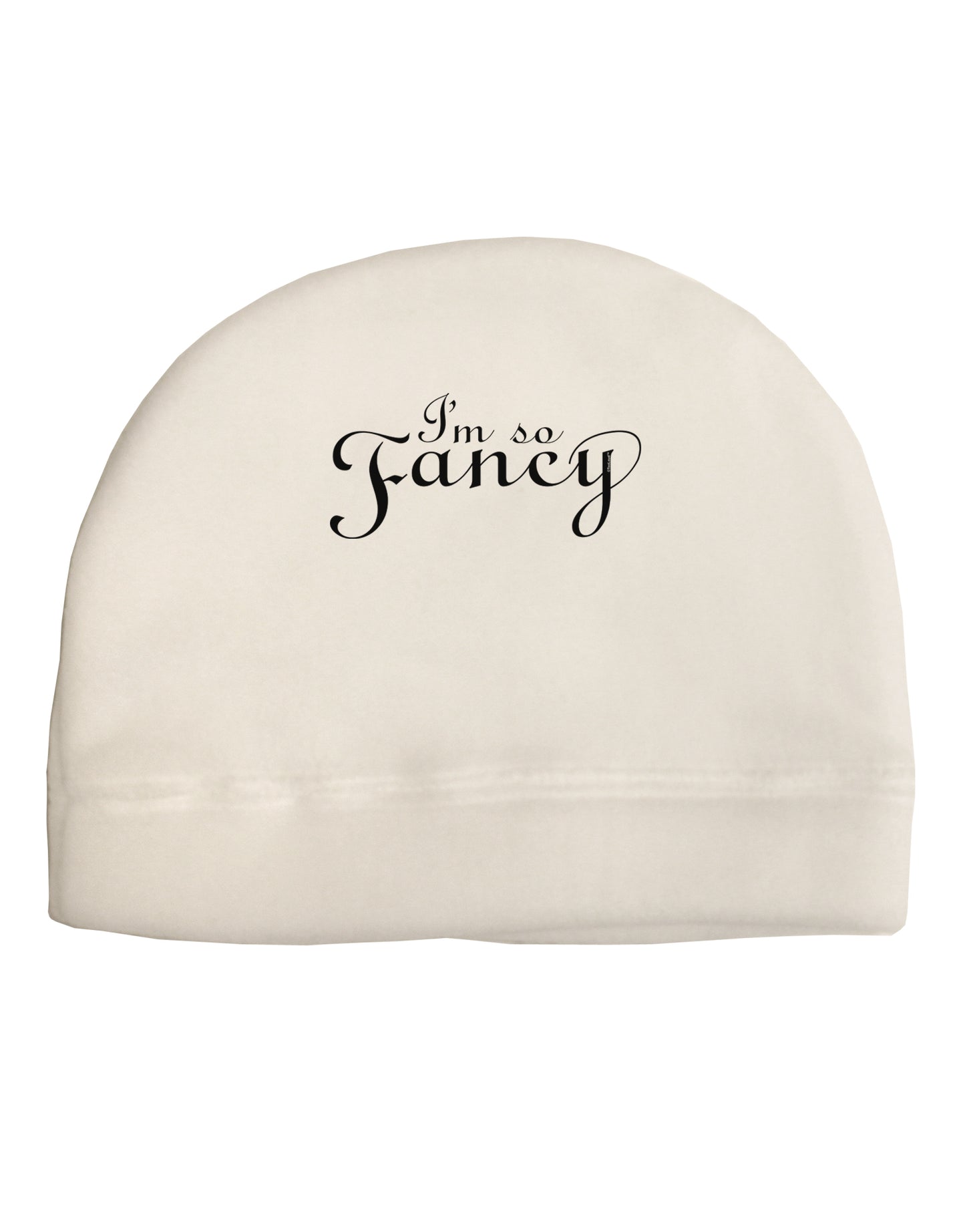 I'm So Fancy Text Adult Fleece Beanie Cap Hat-Beanie-TooLoud-White-One-Size-Fits-Most-Davson Sales