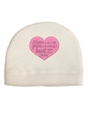 Adoption is When - Mom and Daughter Quote Adult Fleece Beanie Cap Hat by TooLoud-Beanie-TooLoud-White-One-Size-Fits-Most-Davson Sales