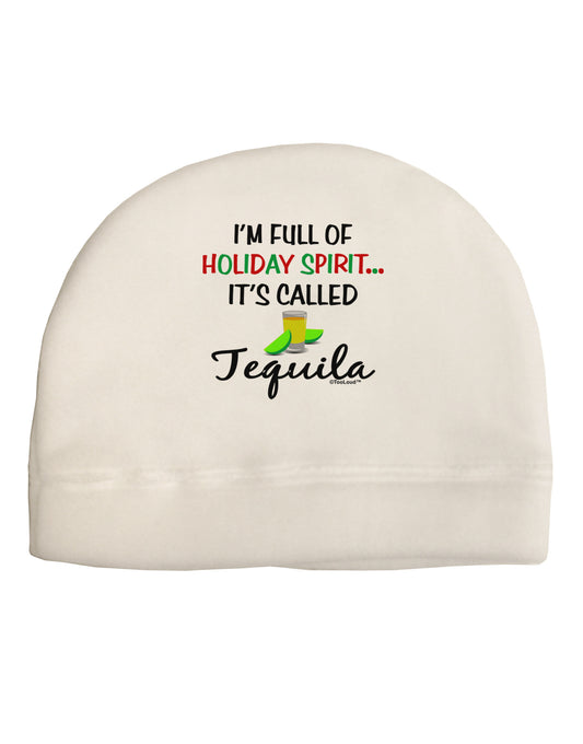 Holiday Spirit - Tequila Adult Fleece Beanie Cap Hat-Beanie-TooLoud-White-One-Size-Fits-Most-Davson Sales